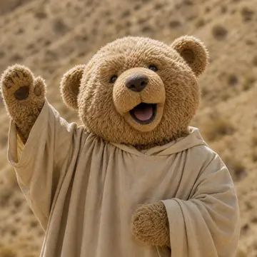Closed on Sunday AI choir: Teddy bears, plush teddy bears of every shade, singing their hearts out